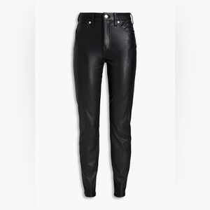 VERONICA BEARD: BLACK LEATHER SKINNY PANTS (UNWORN)